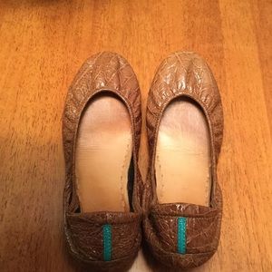 Sierra Brown Croc Patent Tieks Sz 9